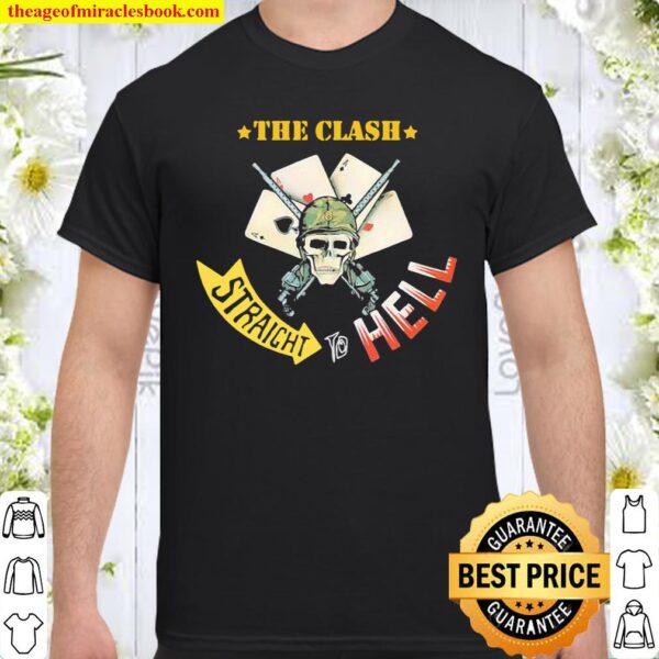 The Clash Straight To Hell Skull Poker Shirt