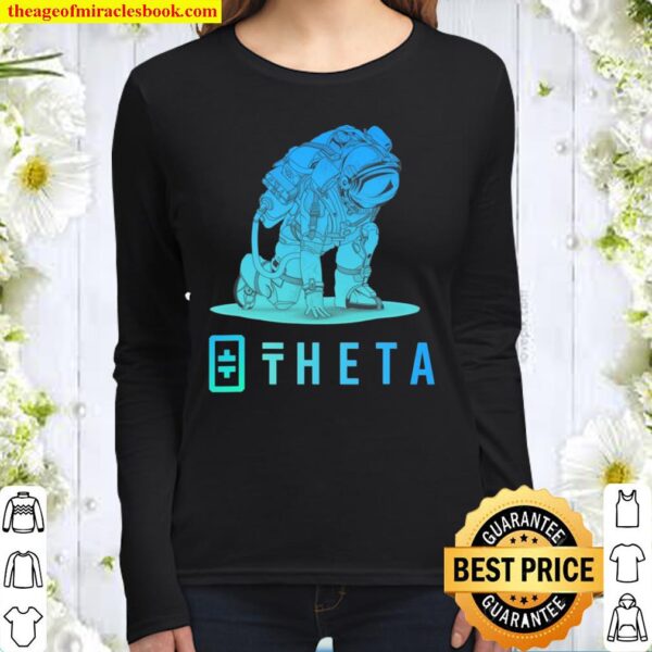 Theta Crypto Coin Cryptocurrency Women Long Sleeved