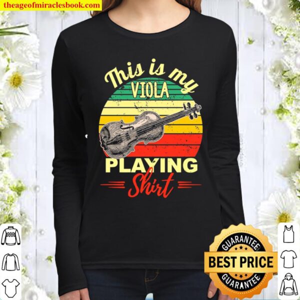 This Is My Viola Playing Women Long Sleeved