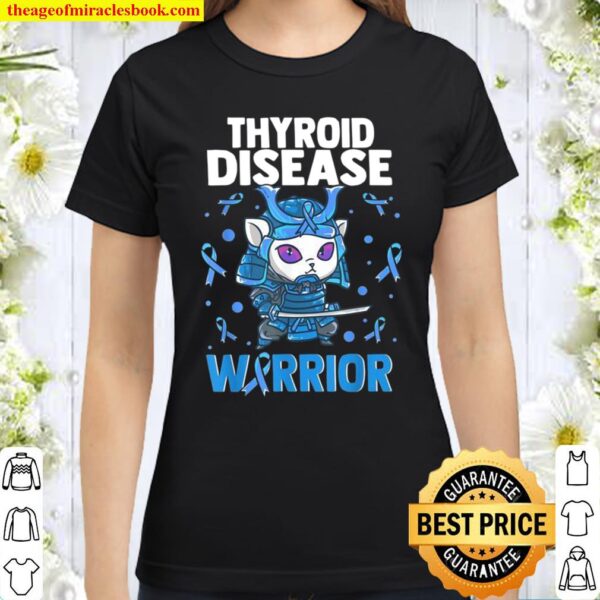 Thyroid Disease Awareness hypothyroidism Related Light Blue Classic Women T-Shirt