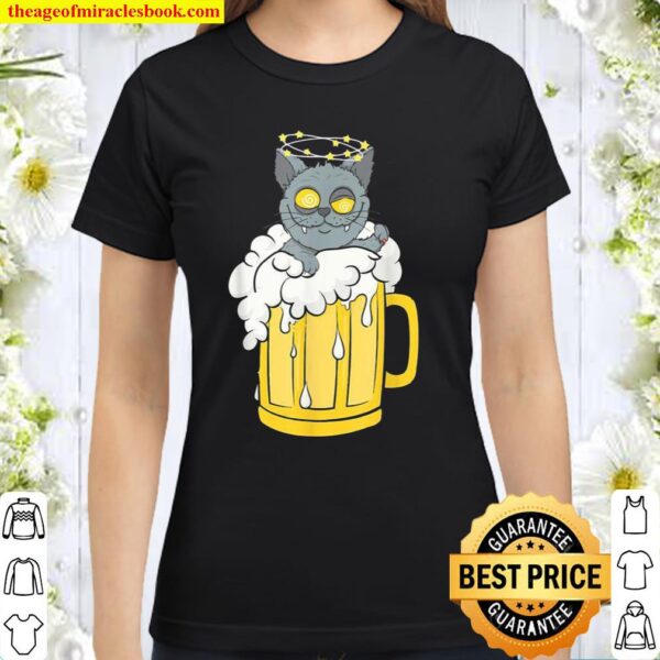 Tu Cat Beer Drinking Party Costume Dog Classic Women T-Shirt