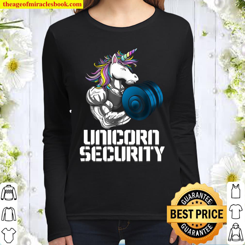 Unicorn Girl Security Love Awesome Women Long Sleeved