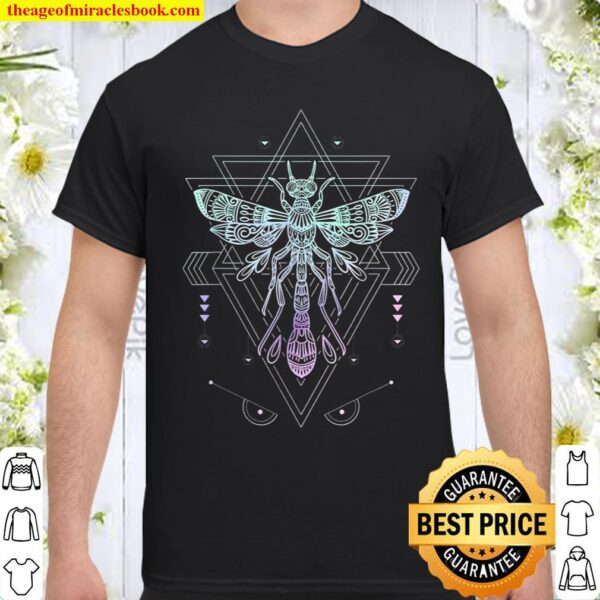 Vaporwave Japanese Dragonfly Pagan Occult Pastel Goth Shirt