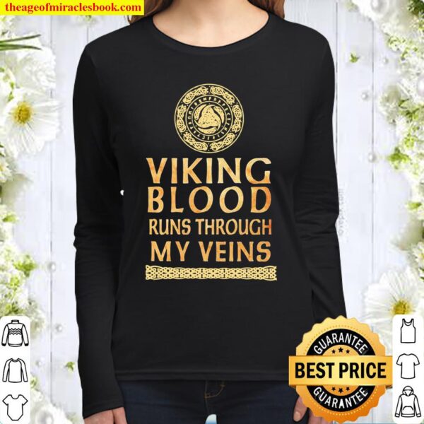 Viking Blood Runs Through My Veins Women Long Sleeved