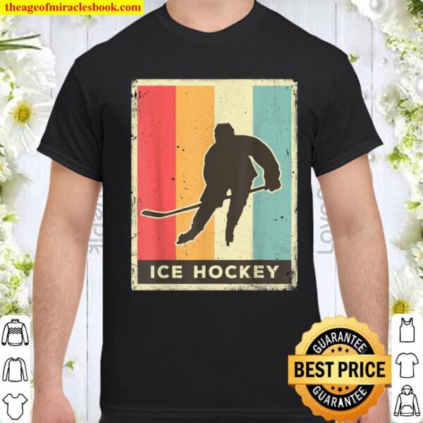 Vintage Ice Hockey Sport Retro Poster Shirt