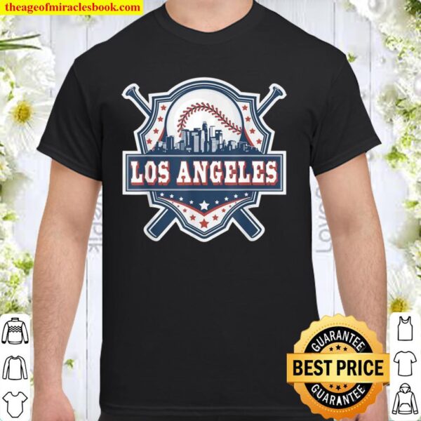 Vintage Los Angeles Baseball Skyline Shirt