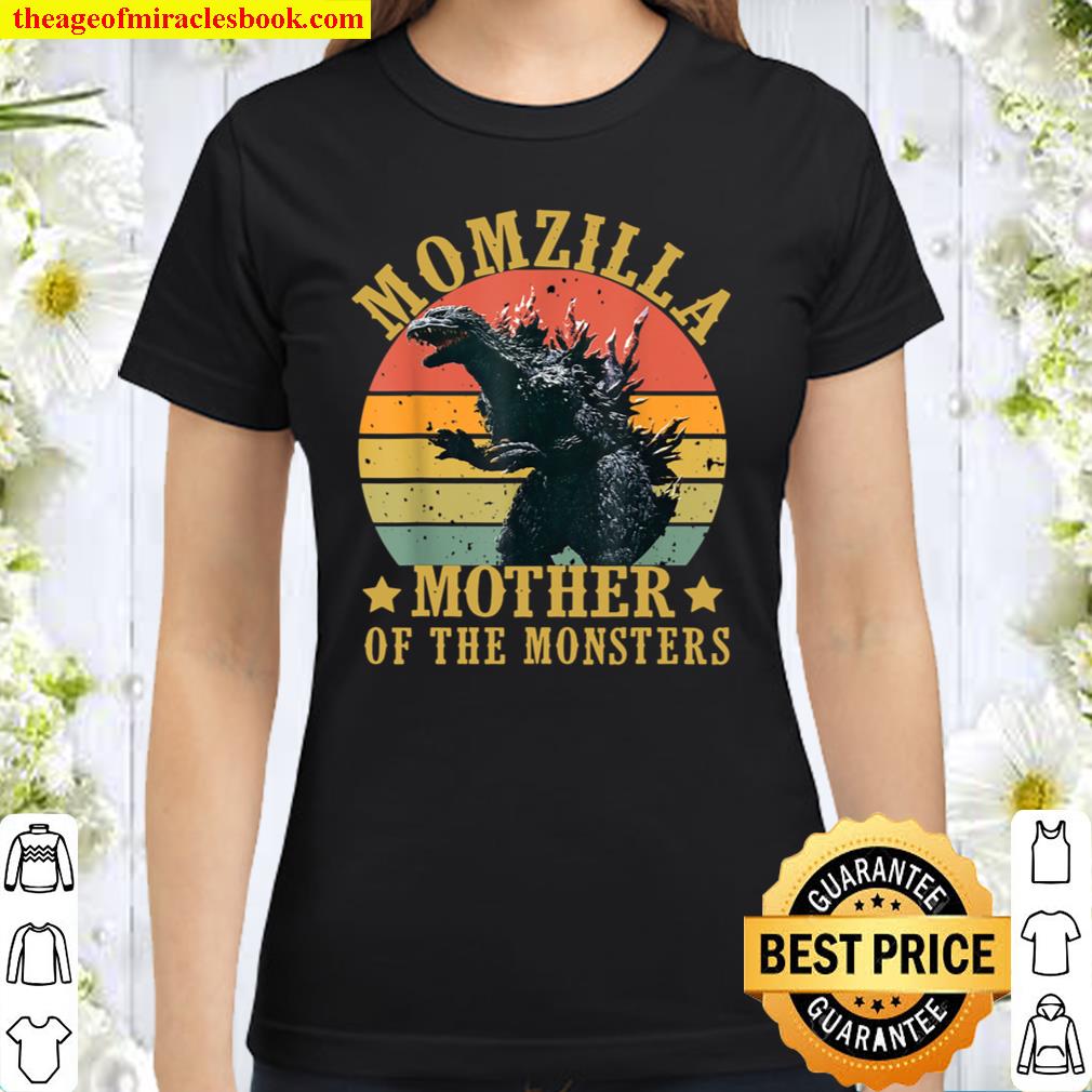 Vintage Momzilla Mother Of The Monsters Mother’s Day Classic Women T-Shirt