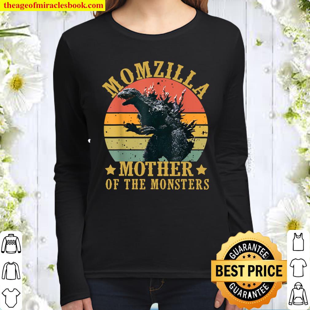 Vintage Momzilla Mother Of The Monsters Mother’s Day Women Long Sleeved