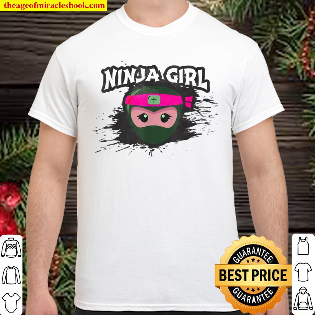 Vintage NINJA GIRL Team Masked Covert Little Kawaii Princess Shirt