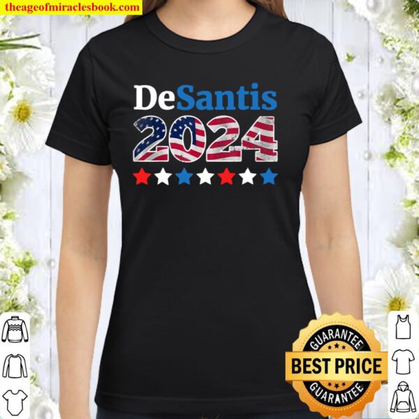 Vintage Trump DeSantis 2024 Election, Make America Florida Classic Women T-Shirt