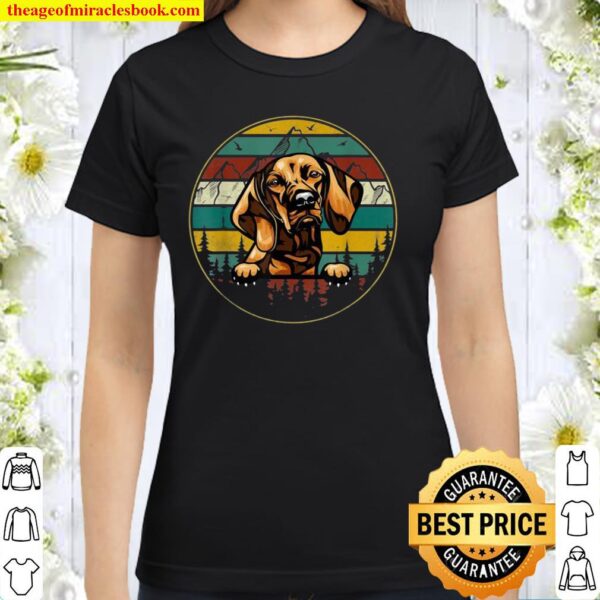 Vizsla Dog Shirt Father’s Day For Dog Dad Mom Classic Women T-Shirt