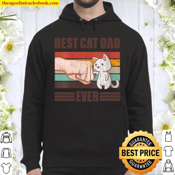 Womens Best Cat Dad Ever Father’s Day Daddy Hoodie