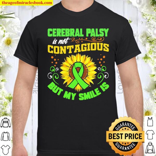Womens Cerebral Palsy Awareness Sunflower Shirt