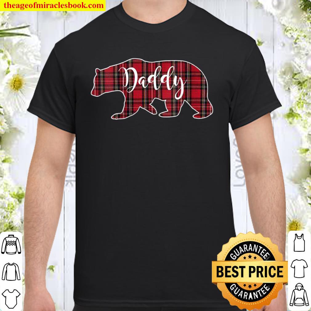 Womens Daddy Bear Red Plaid Dad Father limited Shirt, Hoodie, Long Sleeved, SweatShirt