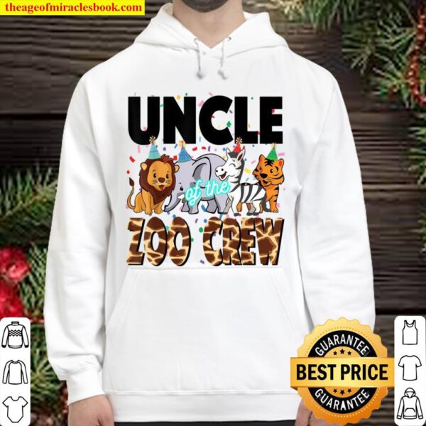 Zoo jungle birthday shirt family costume party theme UNCLE Hoodie