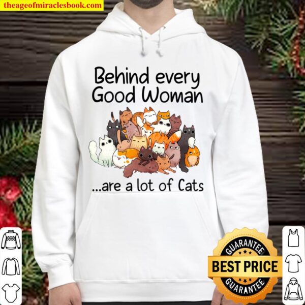behind every good woman are a lot of cats Hoodie