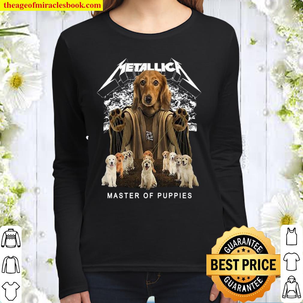 A Dog Metallica Master Of Puppies Women Long Sleeved