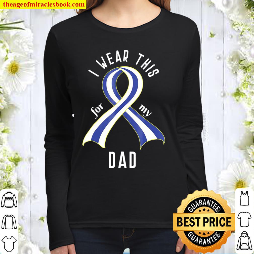 Als Awareness Ribbon For My Dad Women Long Sleeved