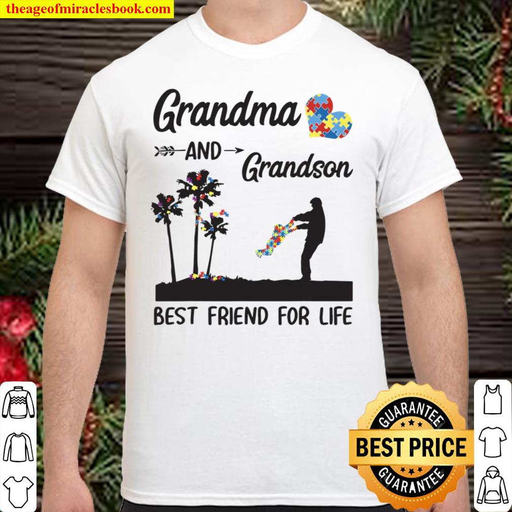 Autism Awareness Grandma And Grandson Best Friend For Life new Shirt, Hoodie, Long Sleeved, SweatShirt