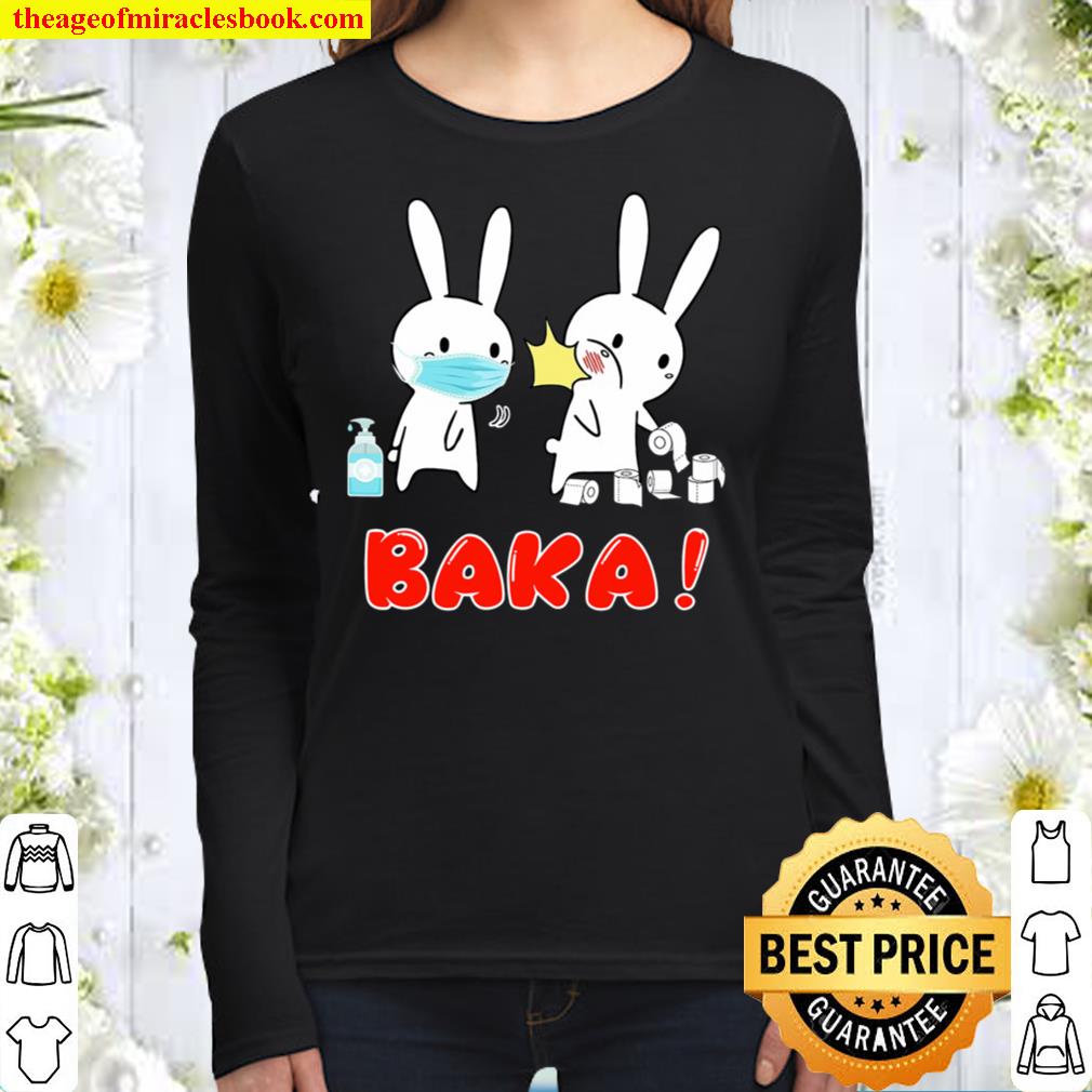 Baka! Idiot! Funny Japanese Anime Shirt For Men Women Tee Women Long Sleeved