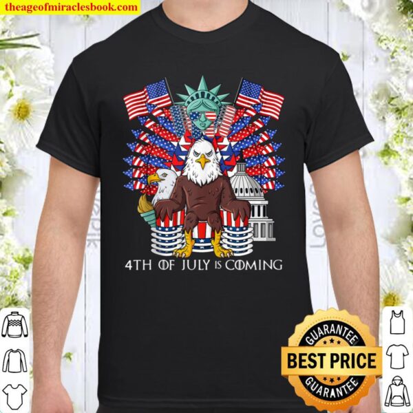 Bald Eagle Throne 4th Of July USA Patriotic Shirt