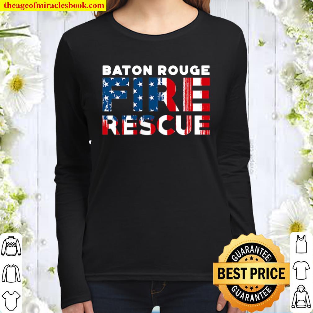 Baton Rouge Louisiana Fire Rescue Department Firefighters Women Long Sleeved