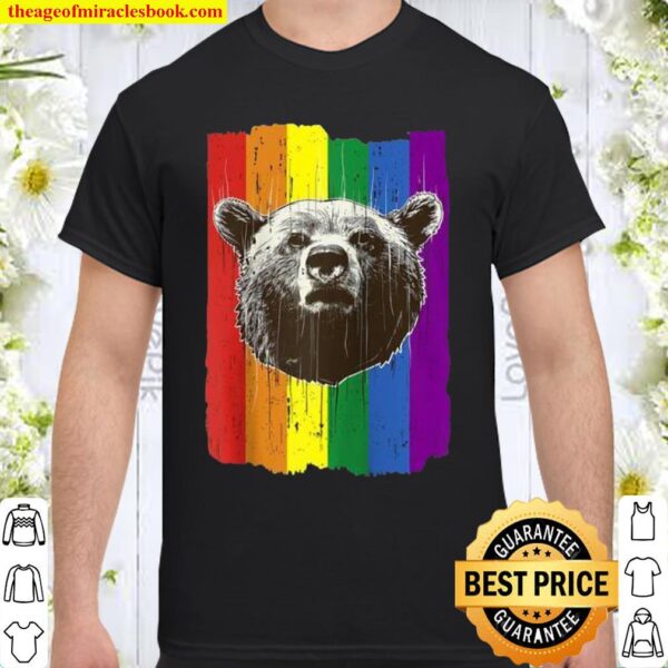 Bear Brotherhood Gay Pride Gay Flag LGBTQ Bear Culture CSD Shirt