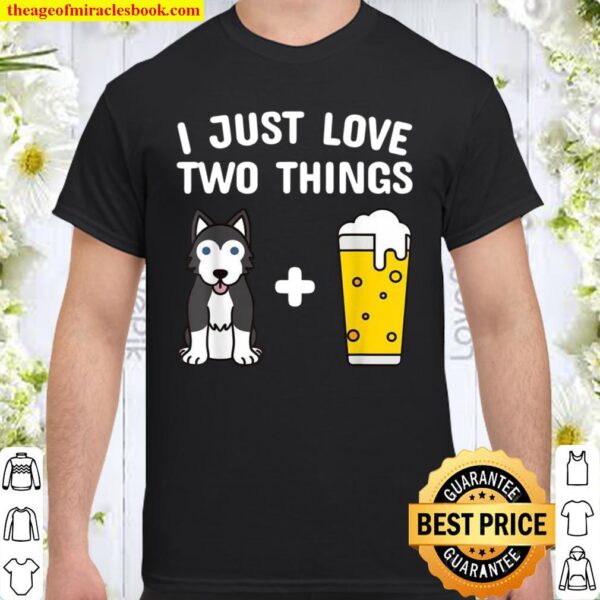 Beer Husky Dog Shirt