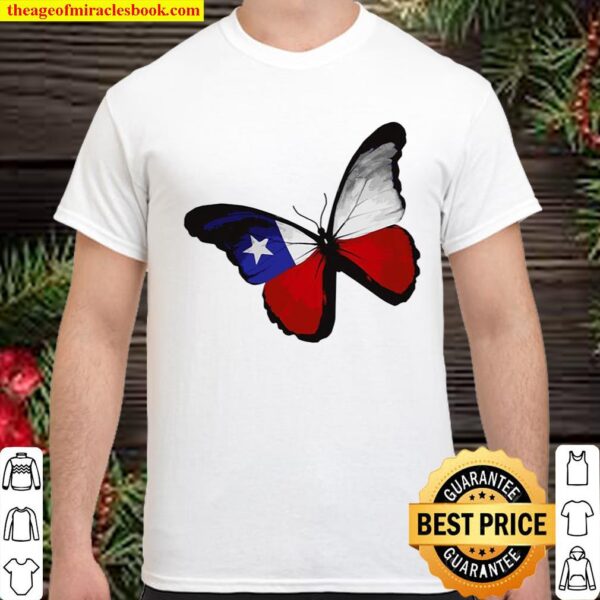 Butterfly American Flag Shirt