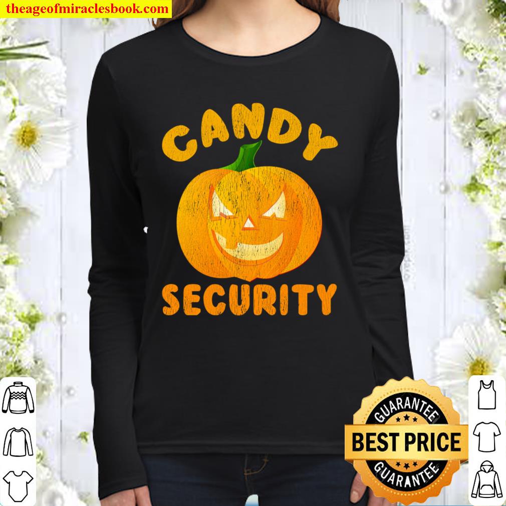 Candy Security - Halloween Funny Women Long Sleeved