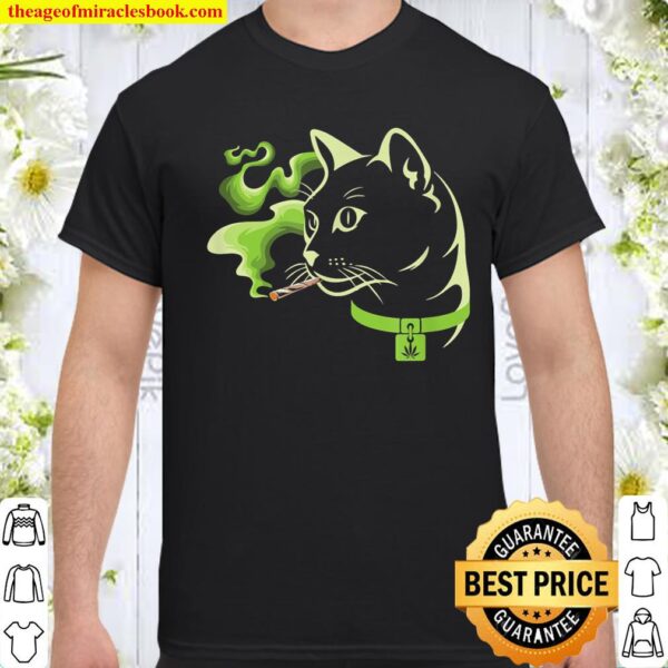 Cat smoking weed cannabis Shirt