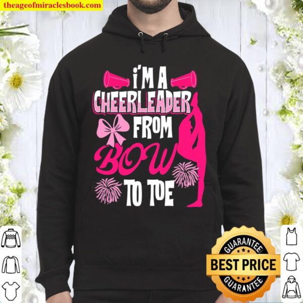 Cheerleader From Bow To Toe Loves To Cheer _ Tumble Hoodie