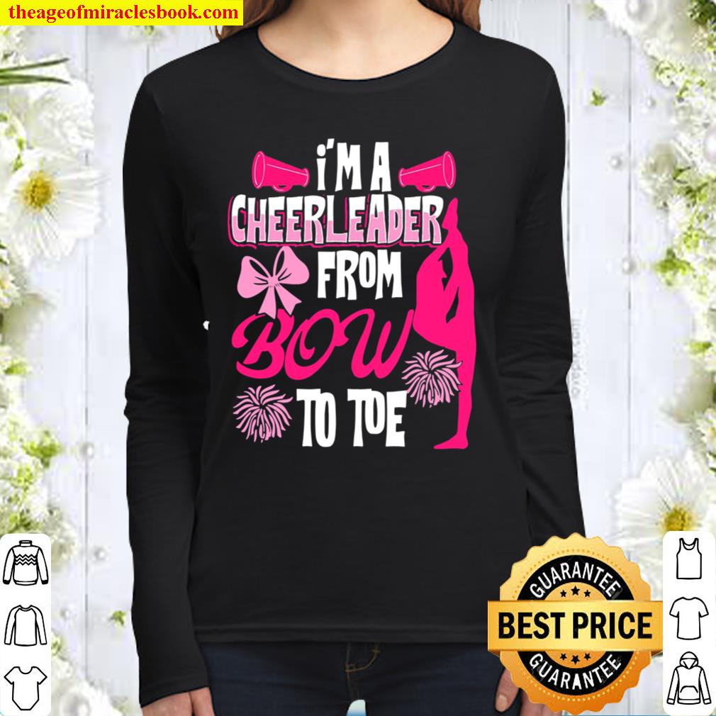 Cheerleader From Bow To Toe Loves To Cheer _ Tumble Women Long Sleeved