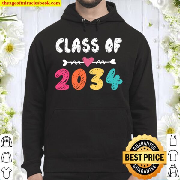 Class Of 2034 Shirt Pre-K Graduate Preschool Graduation Hoodie