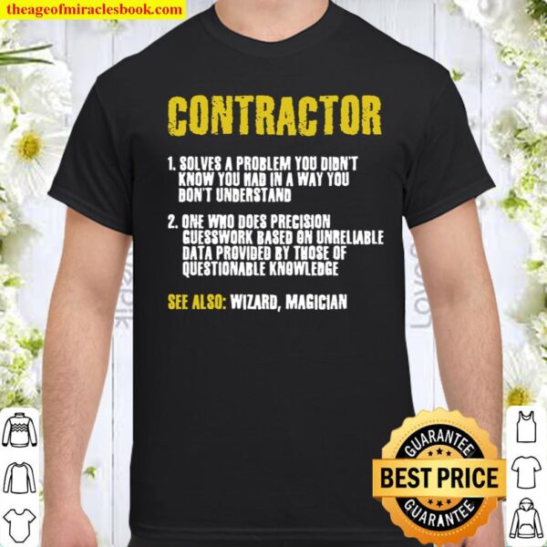 Construction Crew Funny Contractor Gift Shirt