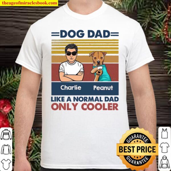 Cooler Dog Dad Retro Personalized Shirt Fathers Day Gift Dad Gift Best Shirt