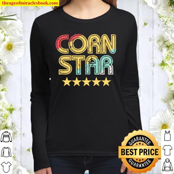 Corn Star Shirt Team Cornhole Women Long Sleeved