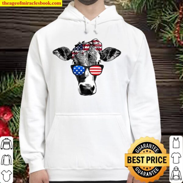Cow Shirt For 4th Of July Shirt,Fourth Of July Gift For Dad,American Hoodie