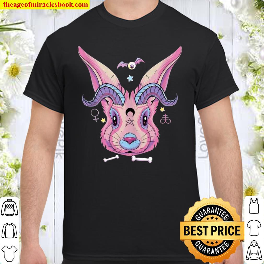 Creepy Satanic Bunny Occult Gothic Pentagram Rabbit Nu Goth 2021 Shirt, Hoodie, Long Sleeved, SweatShirt