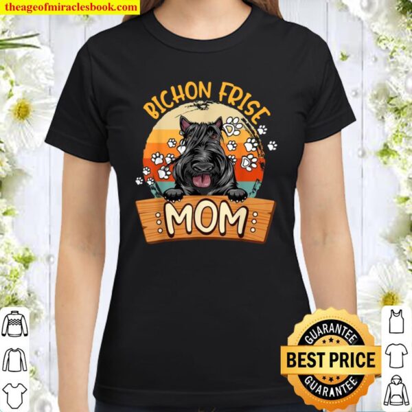Cute ScottishTerrier Dog Mom Dogs Classic Women T-Shirt