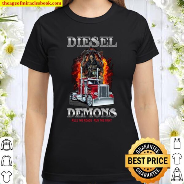 Diesel Demons Rule The Roads Run The Night Classic Women T-Shirt