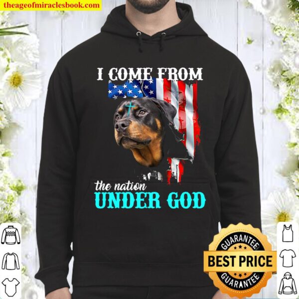 Dog I come from the nation under god Hoodie