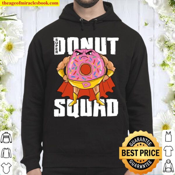 Donut Squad Superhero Family Matching Donut Lover Team Party Hoodie
