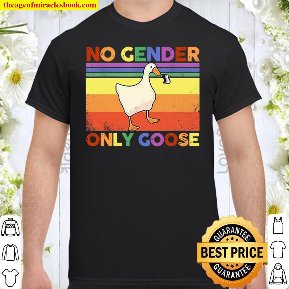 Duck No Gender Only Goose Shirt Genderqueer And Nonbinary Pride new Shirt, Hoodie, Long Sleeved, SweatShirt