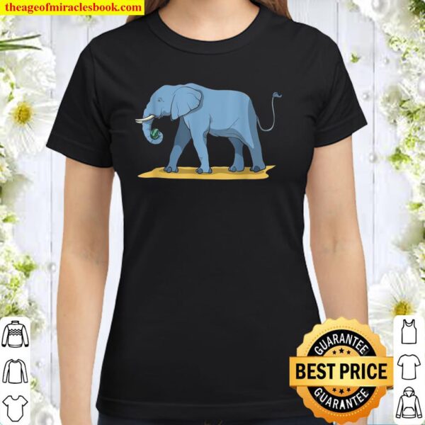 Elephant Holding Melon With Its Trunk Classic Women T-Shirt