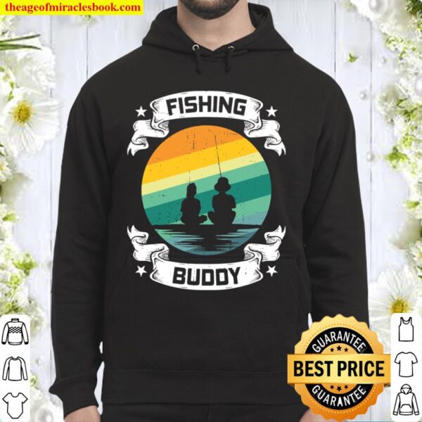 Fishing Buddy Father and Son Fly Fishing Hoodie
