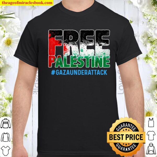 Free Gaza Palestine Peace Support Palestinian Flag Shirt