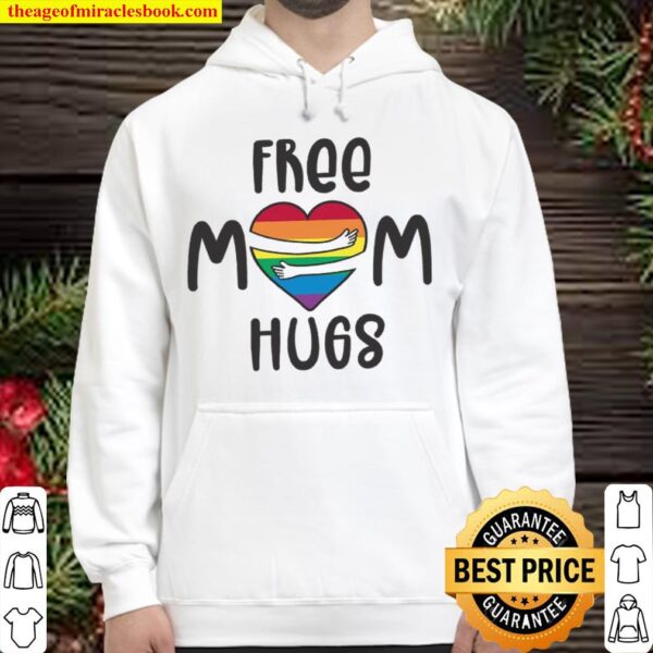 Free Mom Hugs LGBT Pride Graphic Hoodie