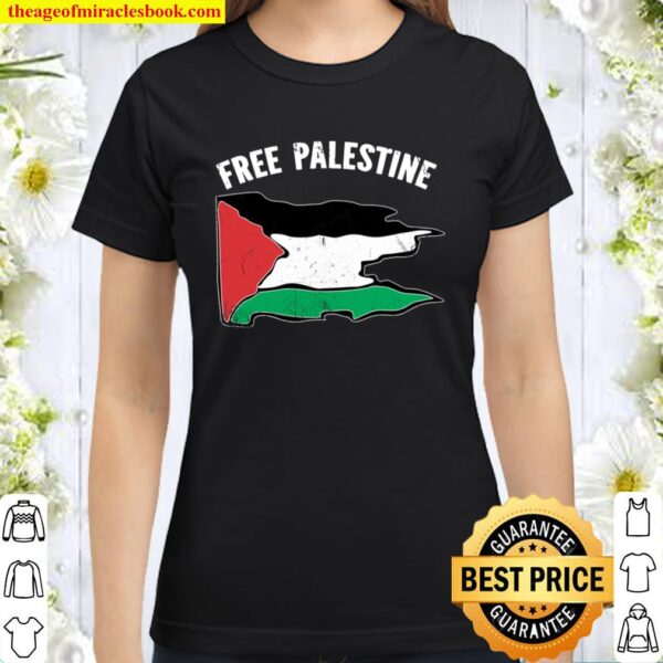 Free Palestine Free Palestine Flag Classic Women T-Shirt