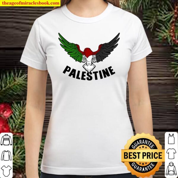 Free Palestine Palestinian Flag Bird Palestine Classic Women T-Shirt